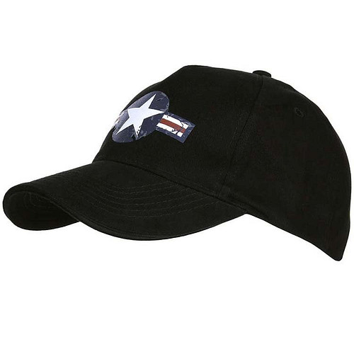 Baseballcap US Air Force - USAF WWII ster - Zwart