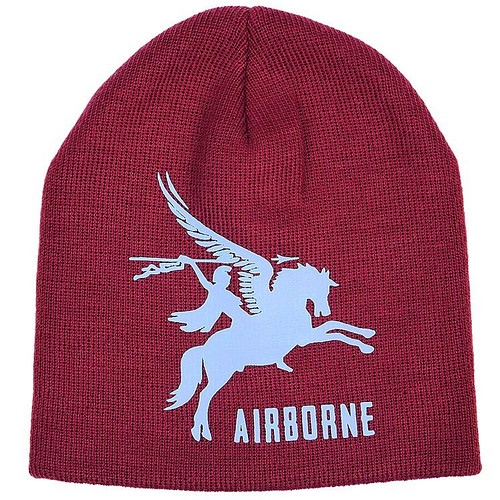 Beanie Muts Airborne Pegasus Embleem