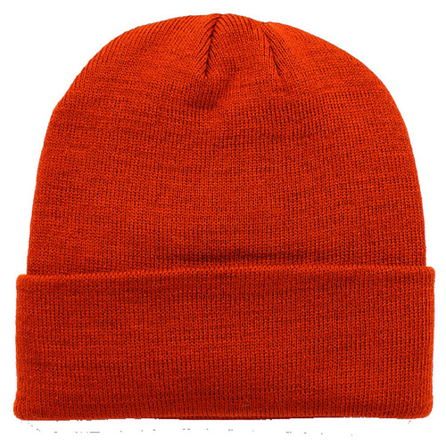 Muts Oranjebruin Effen - Commandomuts - Omslag - Standaard Maat