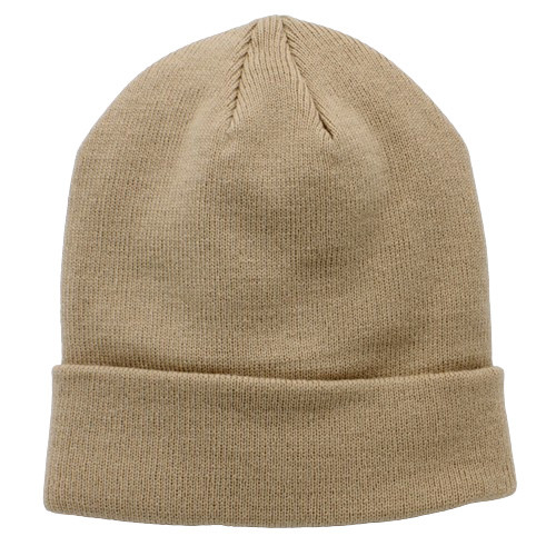 Muts Beige Gemeleerd - Commandomuts - Omslag - Standaard Maat