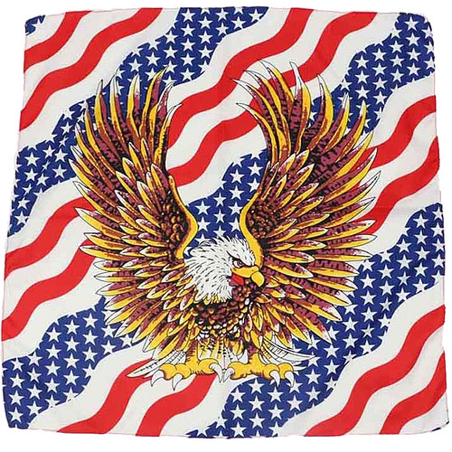 Bandana/Doek Adelaar/Amerikaanse Vlag 50x50 