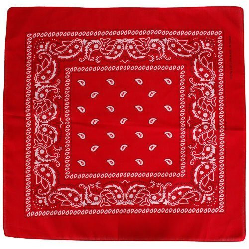 Bandana/doek Boerenzakdoek rood - 54x54cm