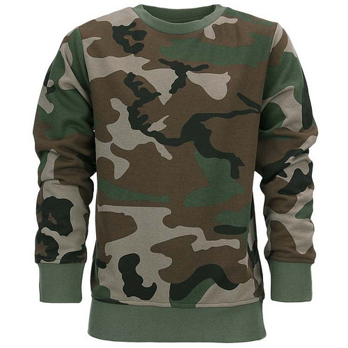 Kindertrui/Dikke longsleeve camouflage
