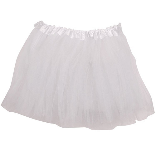 Tutu voor kinderen organza effen wit
