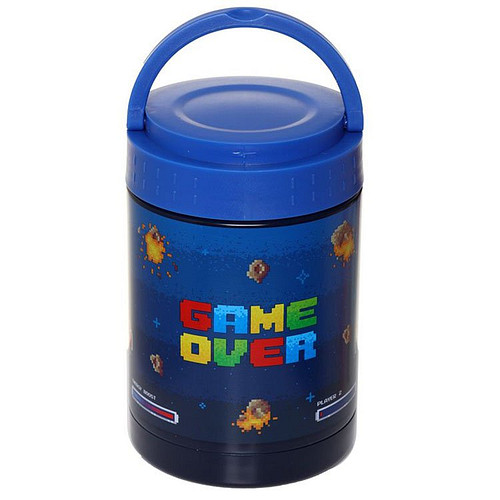 RVS Thermospot/Lunchpot/Snackpot warm en koud 500ml - Game Over