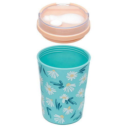 Lunchpot Duurzaam Margrieten Met Spork BPA vrij - Blauw - 500ml