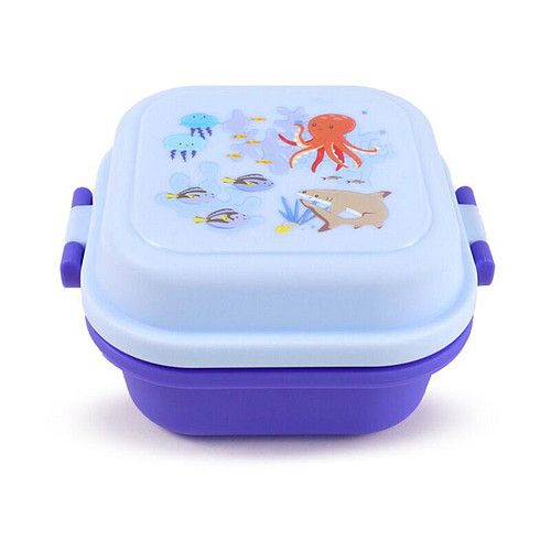 Bentobox/Lunchbox - Mariniverse Zeeleven - Blauw - 8x12x12cm