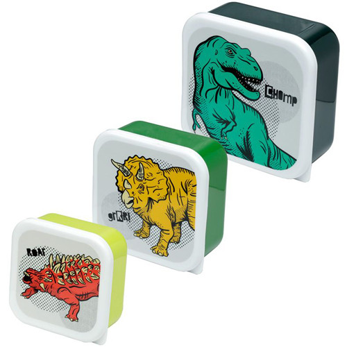 Lunchbox - Dinosaurussen - Set van 3 (M/L/XL)