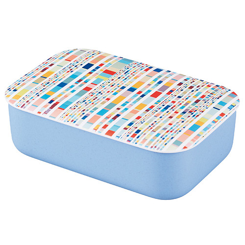 BioLoco Lunchbox PLA - Witte Ruis - Inclusief Splitter - 18,7x12,7x6,5cm