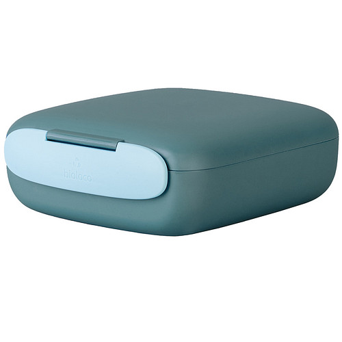 BioLoco Urban Lunchbox Vierkant PLA - Cloudy Sky Donkerblauw - Vaatwasser bestendig - 16x17,5x6cm