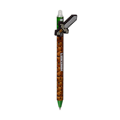 Pen Blauw - Minecraft Sword/Zwaard - Uitwisbaar Inkredible - 16.5cm
