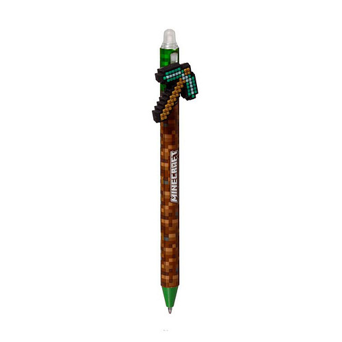Pen Blauw - Minecraft Diamond Pickaxe / Diamant Houweel - Uitwisbaar Inkredible - 16.5cm