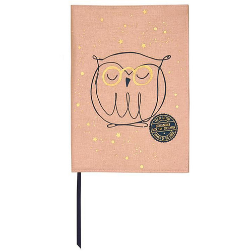 Boekomslag Leesuil - Maat S - Voor boeken tot 19,5cm - 100% Katoen