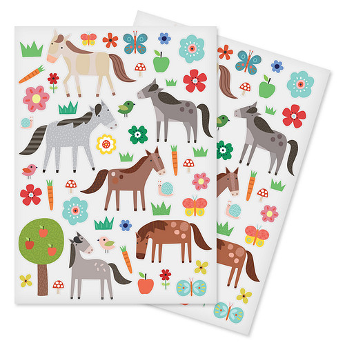 Stickers - Paarden Paardenleven - Scrapbook Hobby DIY Stickervel - 0.8-8cm - 96 Stuks 