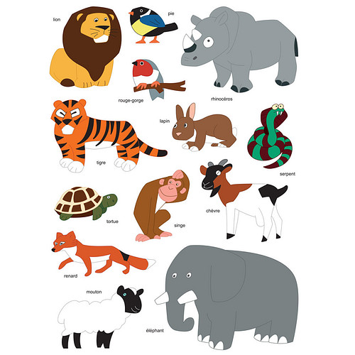 Stickers - Wilde & Boerderij Dieren - Scrapbook Hobby DIY - 2 Stickervellen - 3-8.8cm - 26 Stuks