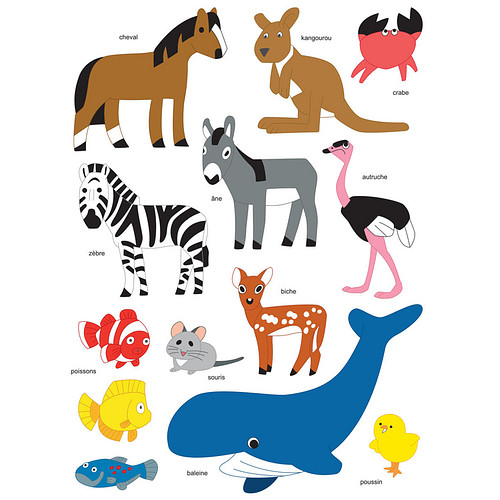 Stickers - Wilde & Boerderij Dieren & Zeeleven - Scrapbook Hobby DIY - 2 Stickervellen - 2.8-11.2cm - 26 Stuks