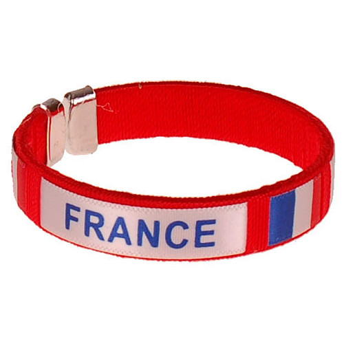 Armbandje - France Vlag - Rood - Voetbal - Onesize 
