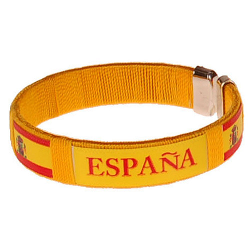 Armbandje - Espana Vlag - Geel - Voetbal - Onesize 