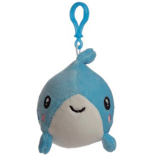 Sleutelhanger - Tashanger Pluche Haai - Blauw - 7,5cm