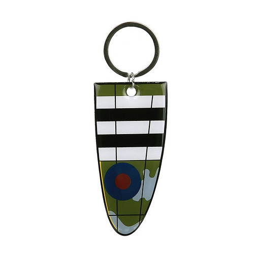 Metalen sleutelhanger vliegtuigvleugel Spitfire Wing - 8cm
