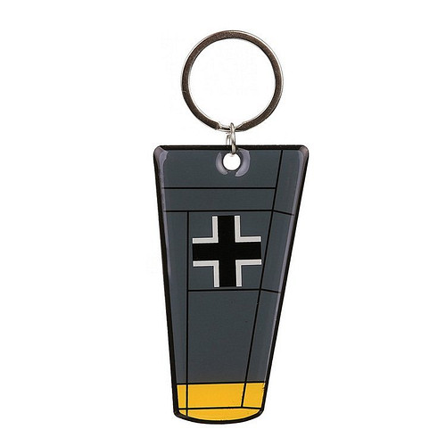 Metalen sleutelhanger vliegtuigvleugel Messerschmitt Wing - 8cm