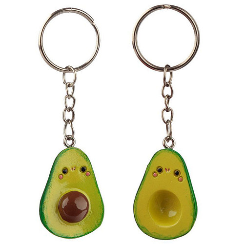 Sleutelhangers Avocado Set van 2 - Deelbaar - 3cm