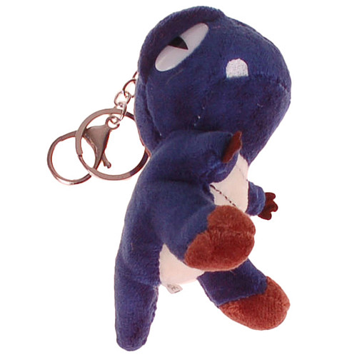 Sleutelhanger/Tashanger Dinosaurus T-rex Blauw - 12x6x4,5cm