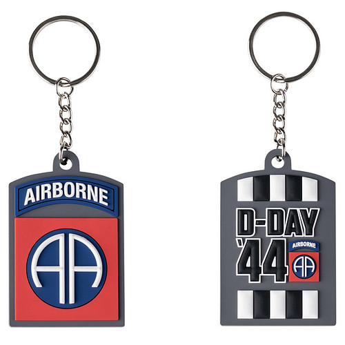 Sleutelhanger PVC 82nd Airborne D-Day 44 - Fostex WW2 Series - 6x4,5cm