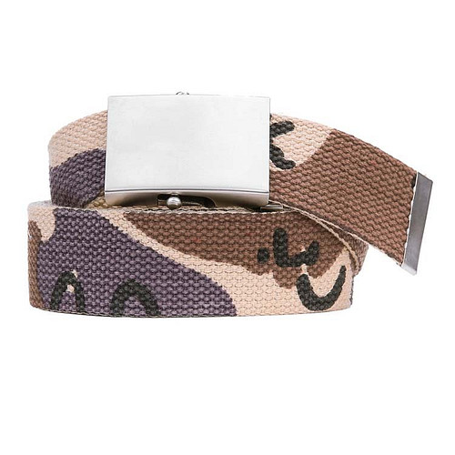 Koppelriem/Tropenkoppel canvas met schuifgesp - Camouflage beige desert