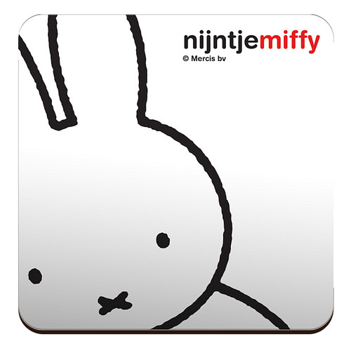 Onderzetter - Nijntje Kiekeboe - Wit - 9,5x9,5