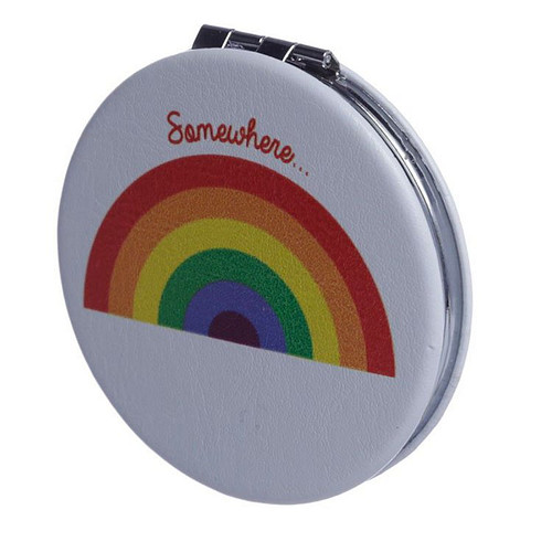 Make-up spiegeltje Regenboog Somewhere - 6cm