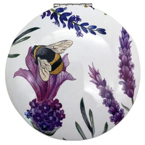 Make-Up Spiegeltje - Lavendel en Bij - Nectar Meadows - 6,5cm