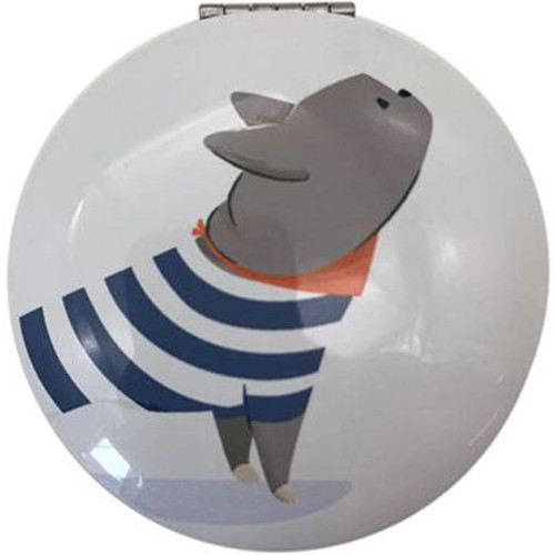 Make-Up Spiegeltje - Hond Bertrand Franse Bulldog Franse Kiel - Barks - 6,5cm