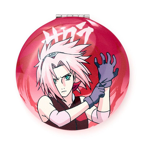 Spiegeltje Make-Up Compact Klep - Naruto Ninja Manga - Boruto Uzumaki - 6.5x6.5x1cm