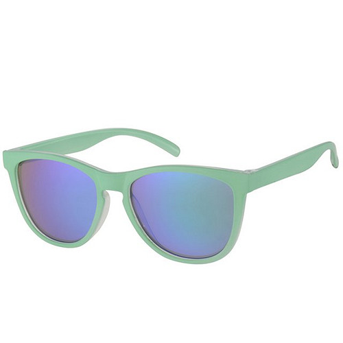 Meisjeszonnebril Vlindermodel Mintgroen met revo glazen 5-8jr - 100% UV cat 3