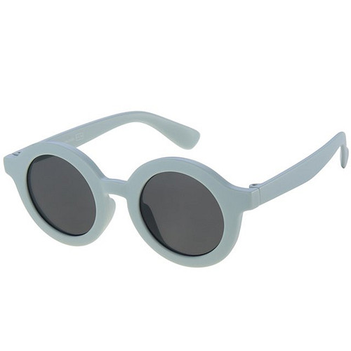 Meisjeszonnebril grijsgroen rond kunststof 5-8jr - 100% UV cat 3