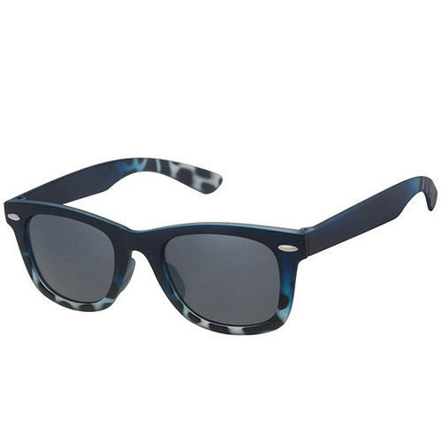 Meisjeszonnebril zwart kunststof gemeleerd transparant montuur 5-8jr - 100% UV cat 3