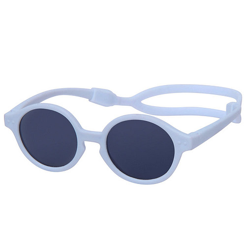 Babyzonnebril - Lichtblauw met rubber hoofdband aan voet 0mnd-12mnd - 100% UV cat 3