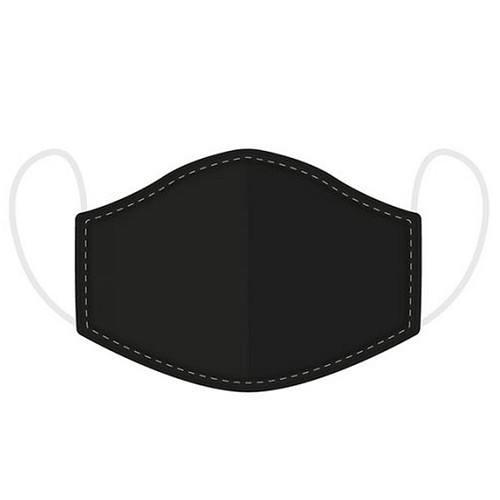 Mondkapje effen zwart