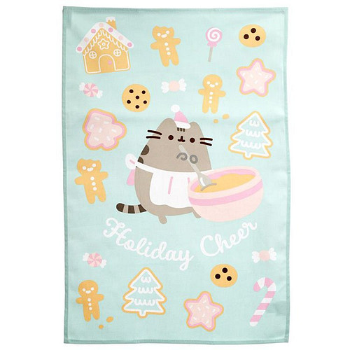 Theedoek lichtgroen Pusheen the Cat - kerst