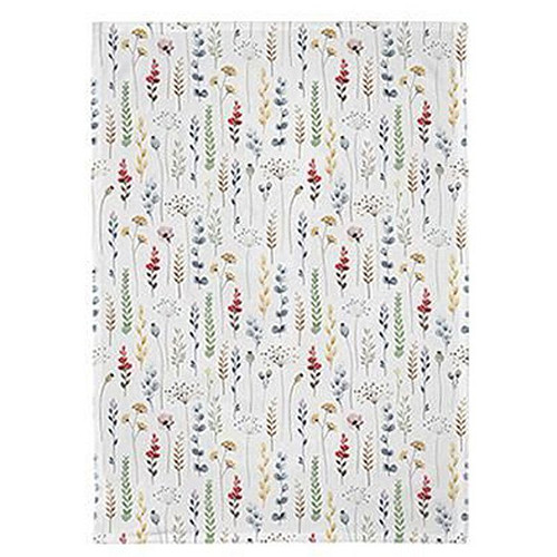 Theedoek Biokatoen - 50x70cm - Watercolour flowers