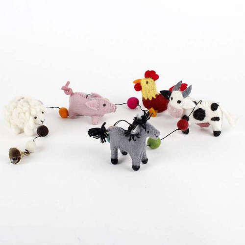 Vilten slinger boerderij dieren