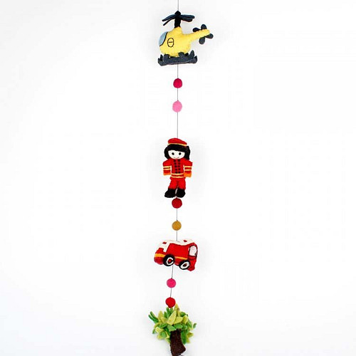 Vilten slinger brandweer