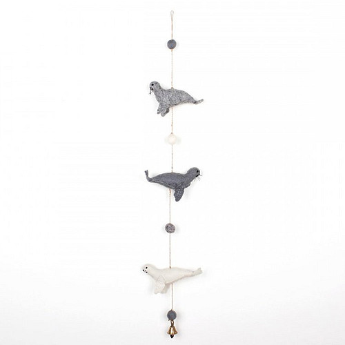 Vilten slinger Zeehondjes - 70cm