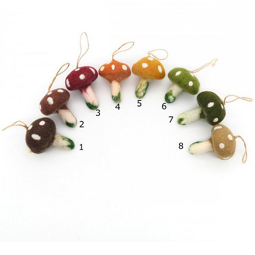 Vilten Hanger Paddenstoel - 8cm 