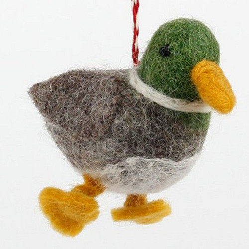 Vilten hanger eend - 8cm 