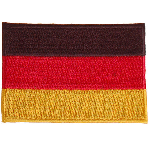 Strijkapplicatie 8x6cm vlag Duitsland