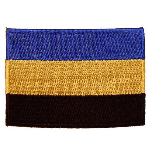 Strijkapplicatie/Patch - Vlag Gelderland - 8x6cm 