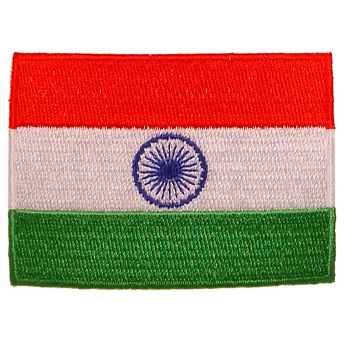 Strijkapplicatie/Patch - Vlag India - 8x6cm 