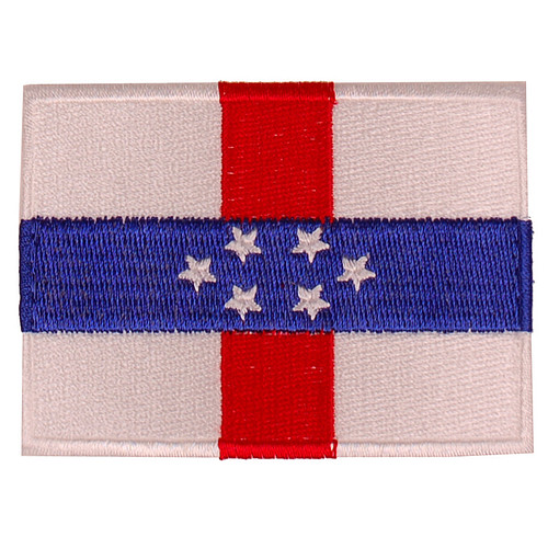 Strijkapplicatie/Patch - Vlag Antillen - 8x6cm 